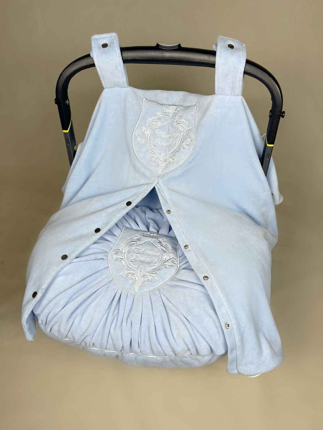 Personalized Baby Car Seat Cover Set – Pastel Comfort