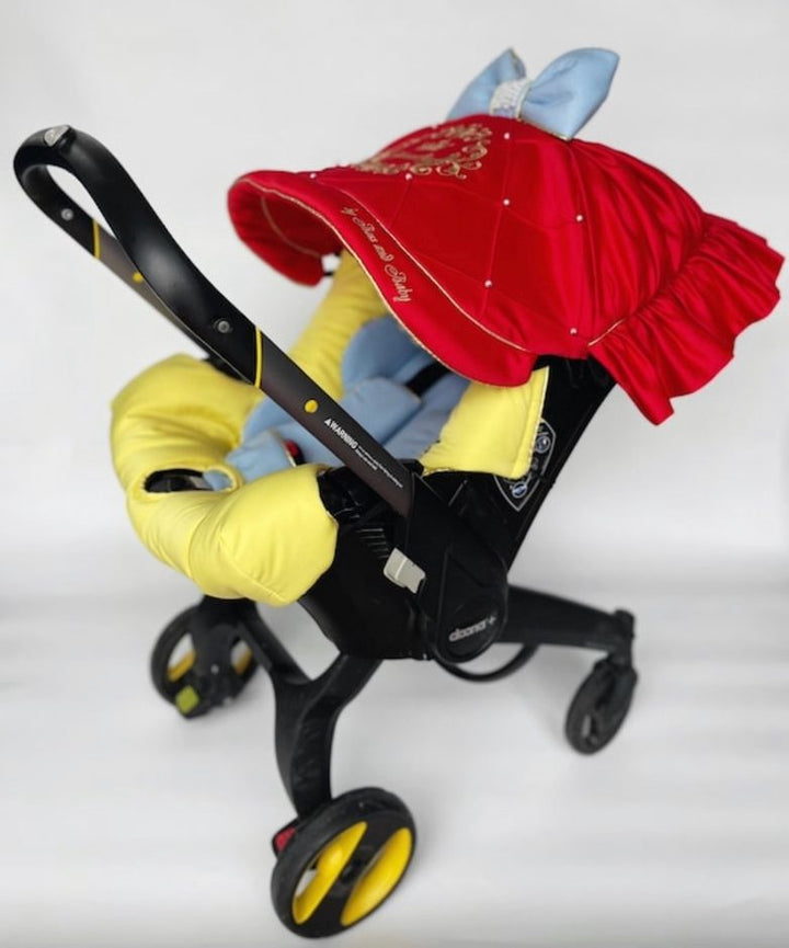 Personalized Baby Girl Car Seat & Stroller Cover Set