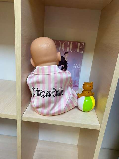Personalized Baby Girl Silk Pajamas – Newborn & Kids