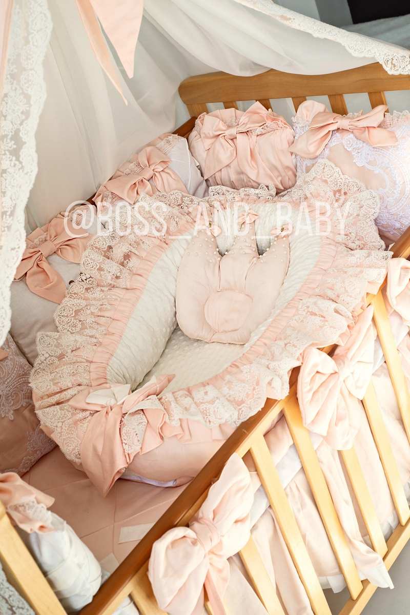 Personalized Baby Nest Co-Sleeper for Girls – Safe & Cozy
