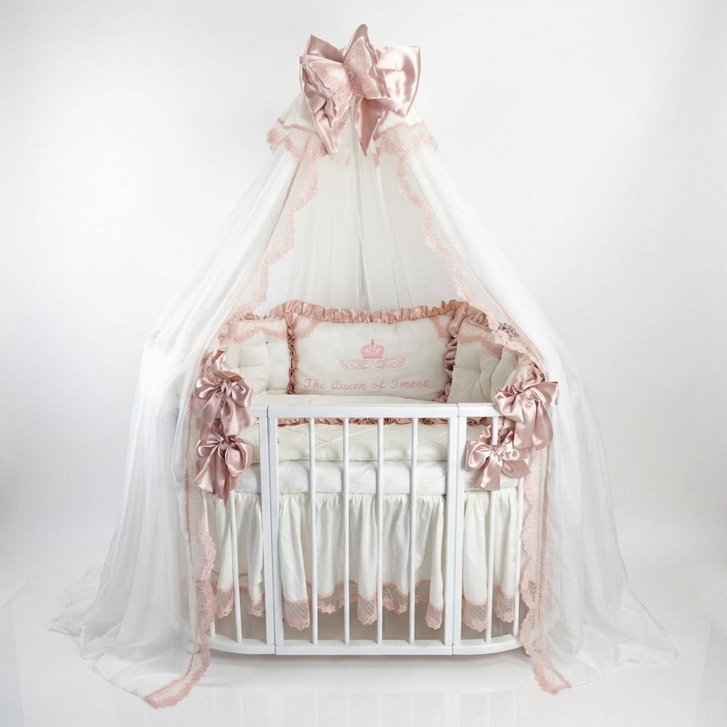 Personalized Luxury Baby Girl Bedding  Set