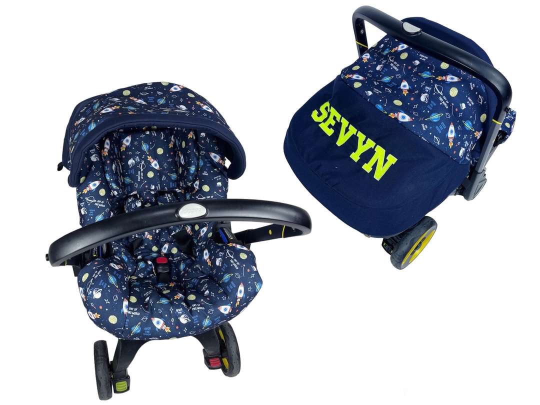 Personalized Outer Space Doona Car Seat Cover – Baby Boy Accessories