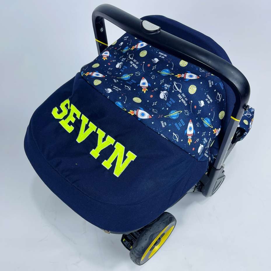 Personalized Outer Space Doona Car Seat Cover – Baby Boy Accessories
