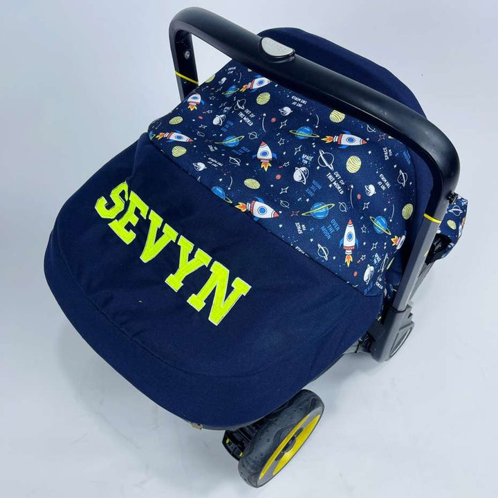 Personalized Outer Space Doona Car Seat Cover – Baby Boy Accessories