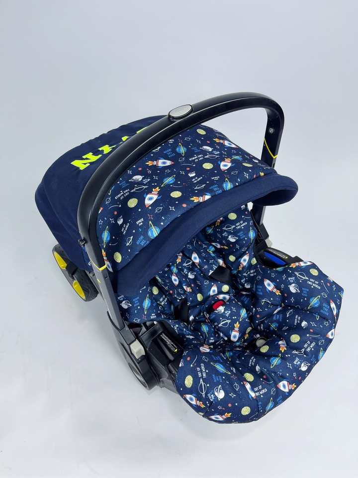 Personalized Outer Space Doona Car Seat Cover – Baby Boy Accessories