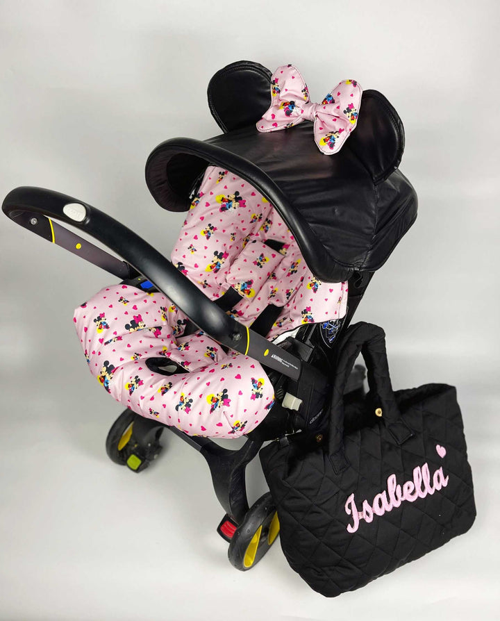 Personalized Quilted Baby Diaper Bag – Custom Mommy Shoulder Tote