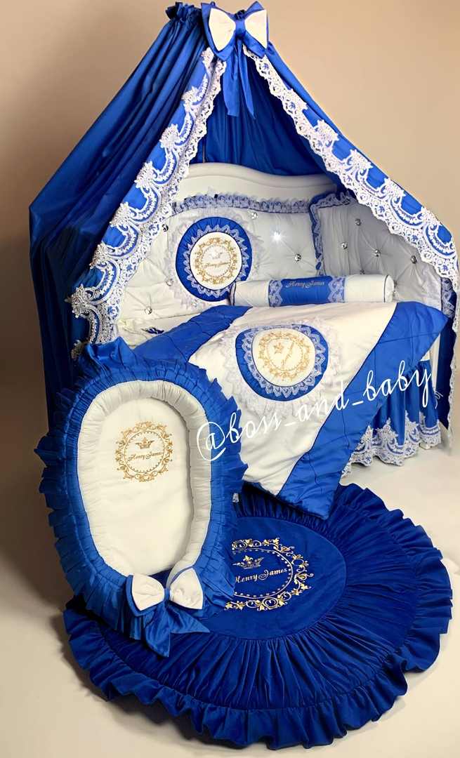 Personalized Royal Blue Play Mat – Custom Kids Rug