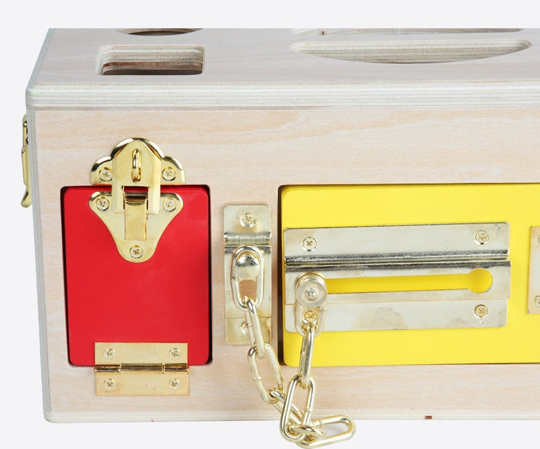 Preschool Learning Shape Lock Box – Interactive Educational Toy