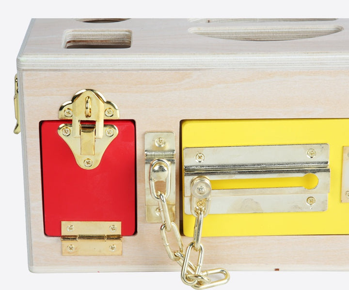 Preschool Learning Shape Lock Box – Interactive Educational Toy