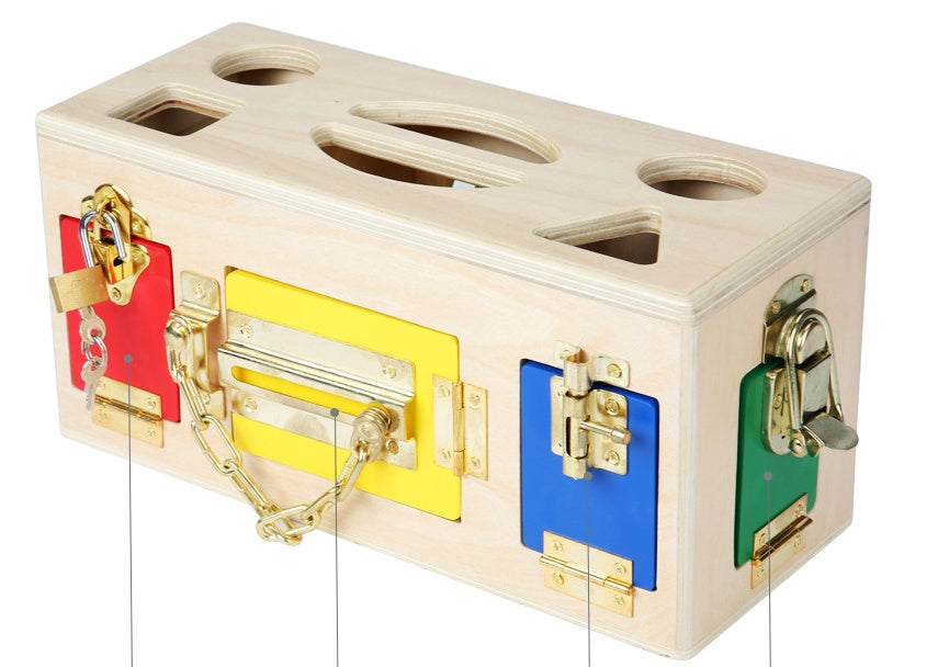 Preschool Learning Shape Lock Box – Interactive Educational Toy