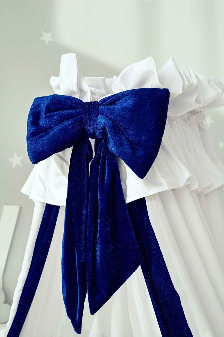 Royal Blue Baby Boy Crib Bedding Set with Canopy
