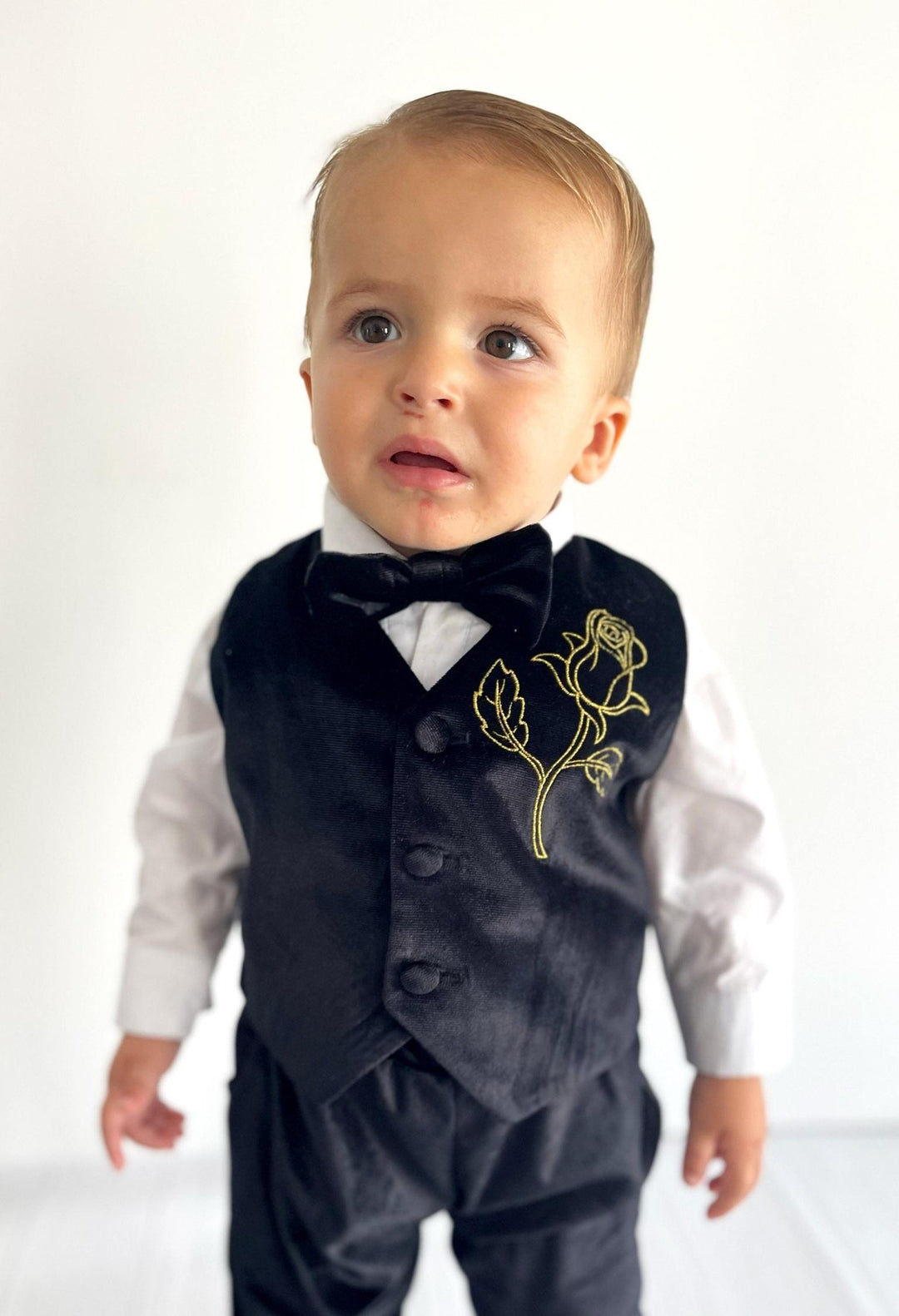 Toddler & Infant Boy Formal Tuxedo Suit Set – Dressy Outfit