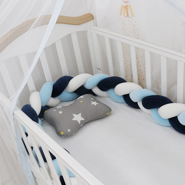 Versatile Baby Braided Crib Bumper Set – Soft & Safe