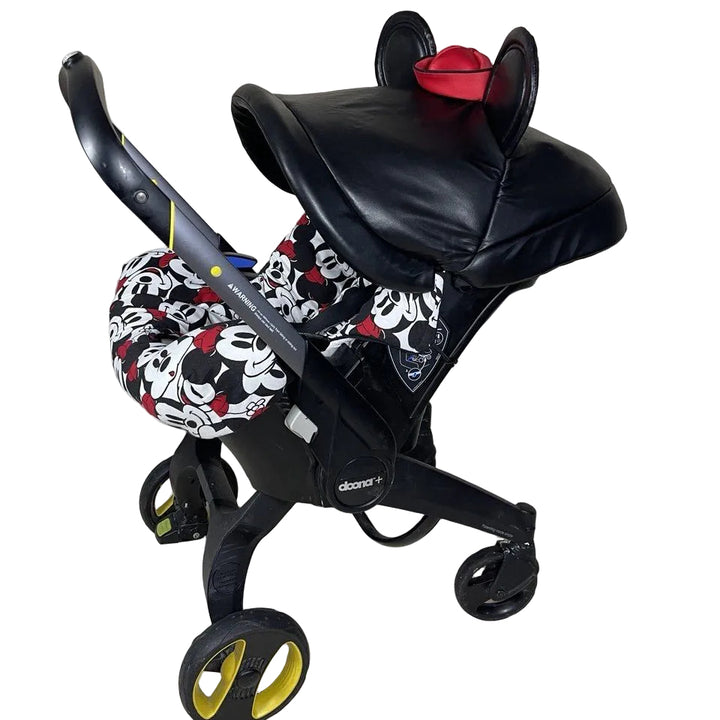 Black and Red Cartoon Baby Car Seat Cover Set