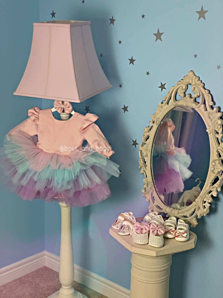 First Birthday outfit girl tutu for girls or toddlers, Floral dress, custom dress, first birthday dress