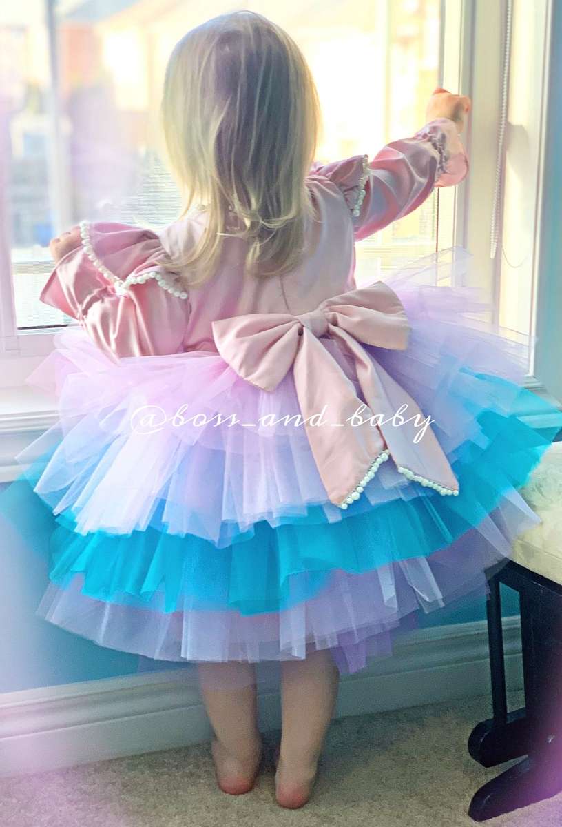 First Birthday outfit girl tutu for girls or toddlers, Floral dress, custom dress, first birthday dress