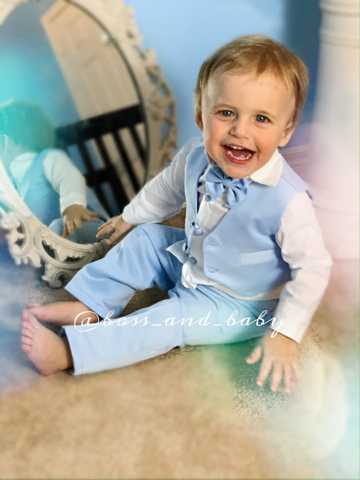 Boys Formal Wear – Toddler Suits & First Birthday Outfits | White & Custom Colors