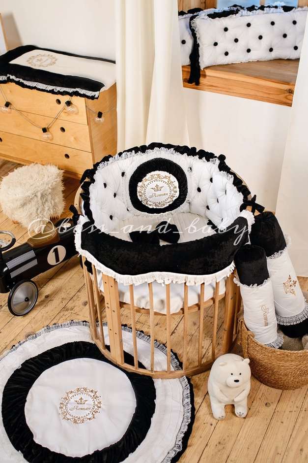 Luxury Neutral Infant Baby Boy Crib Bedding Set Customizable Options