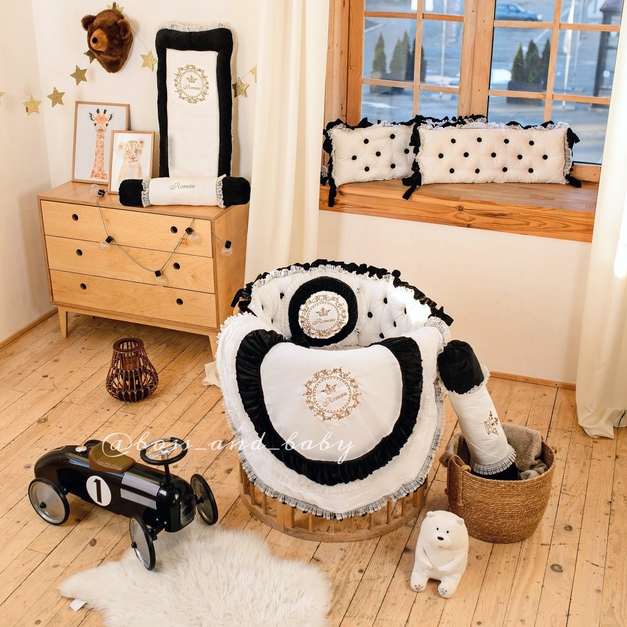 Luxury Neutral Infant Baby Boy Crib Bedding Set Customizable Options