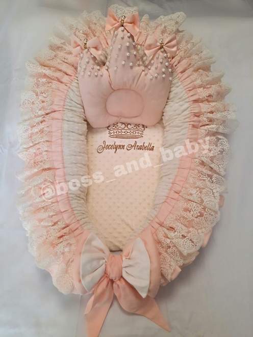 Personalized Baby Nest Co-Sleeper for Girls
