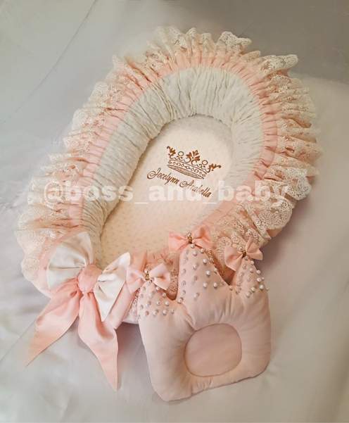 Personalized Baby Nest Co-Sleeper for Girls