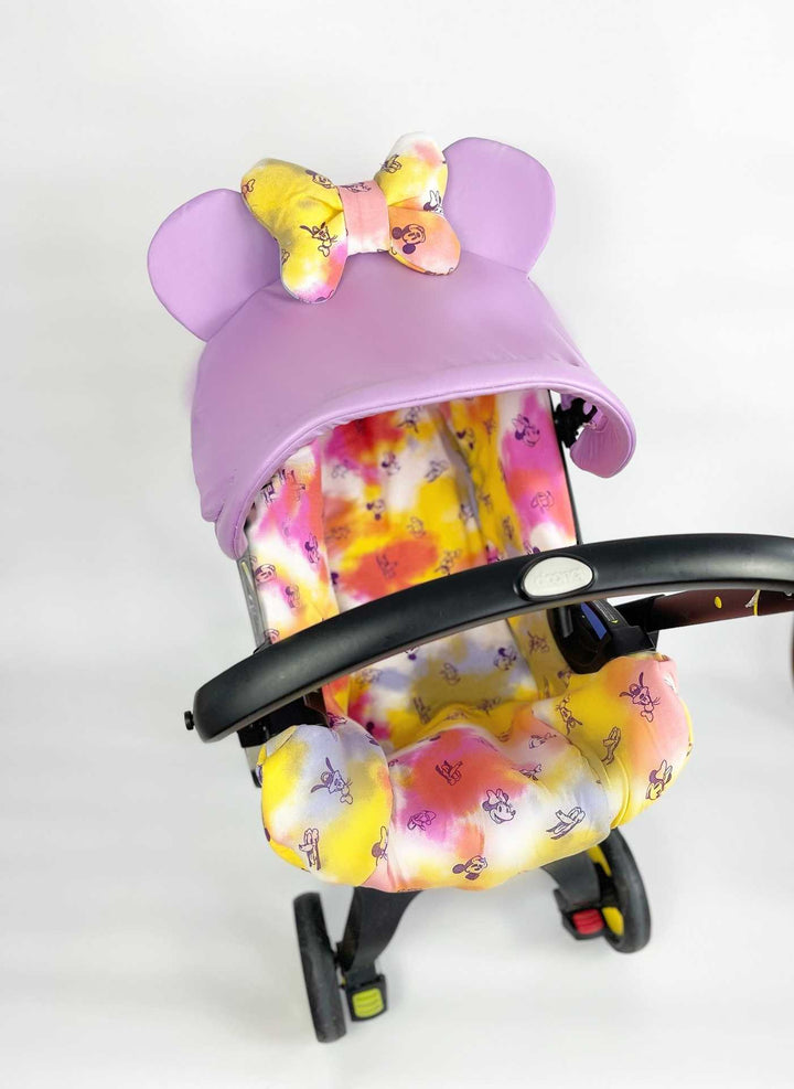 Personalized Purple Doona Car Seat Cover for Baby Girls