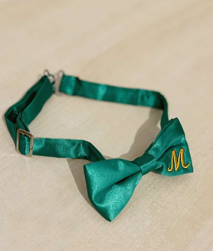 Personalized Bow Tie baby, infant, toddler, boy youth, adjustable strap, embroidered letter, monogrammed with name, baby gift