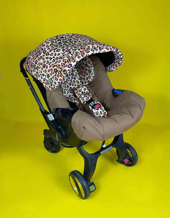 Cute Baby Girl Doona Car Seat & Stroller Cover | Leopard Print for Toddlers