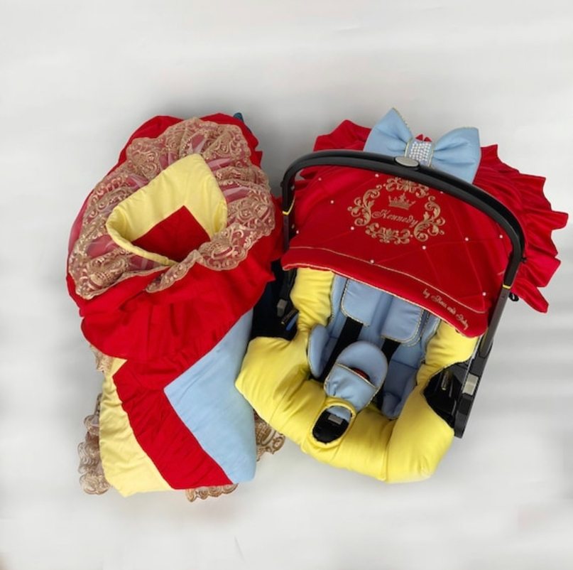 Cute Princess Personalized Baby Girl Car Seat Stroller Cover