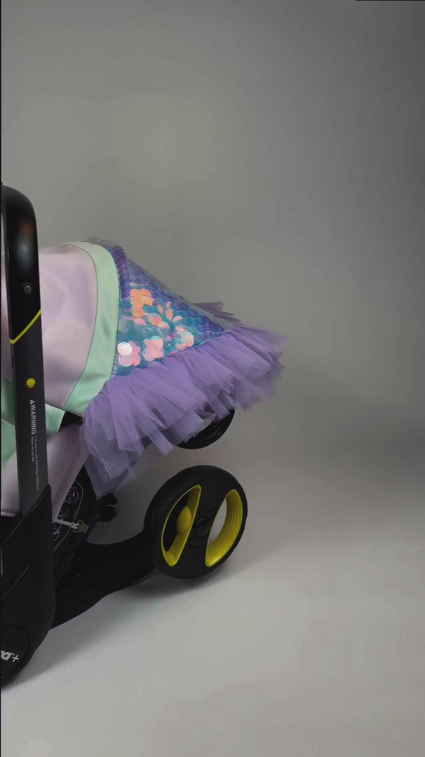Stylish Doona & Stroller Car Seat Covers for Baby Girls – Unicorn & Mermaid Themes, Perfect Baby Shower Gifts for New Moms