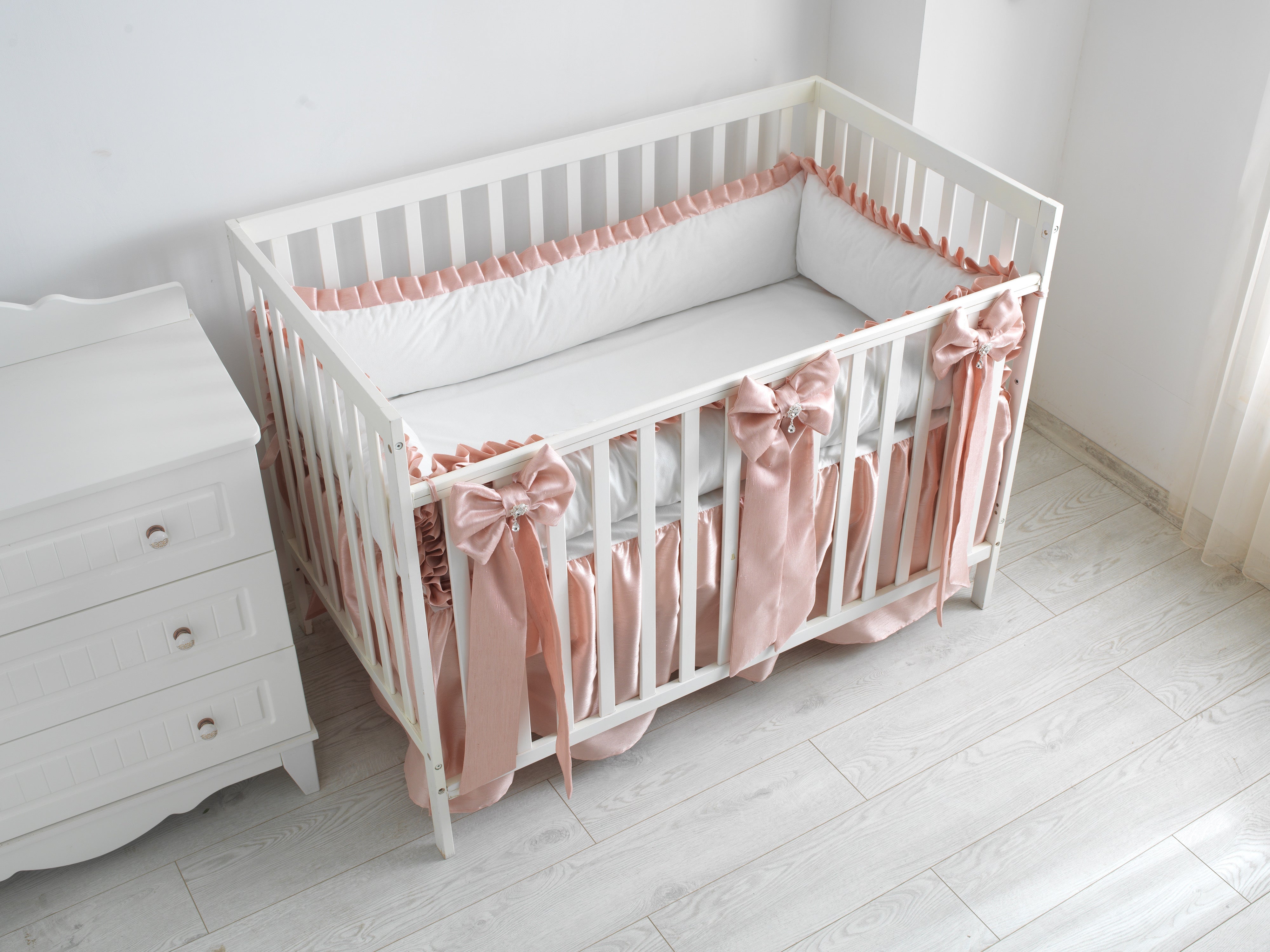 Dusty pink crib bedding online