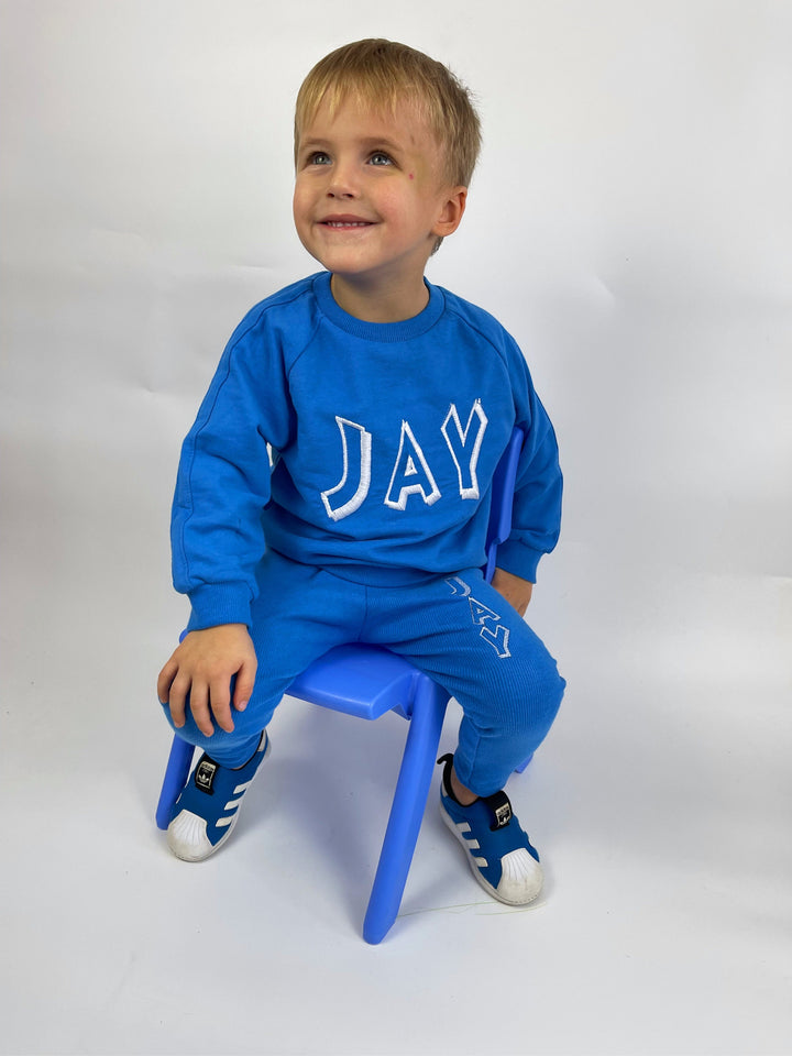 Organic Cotton Personalized Baby Sweater & Jogger Set
