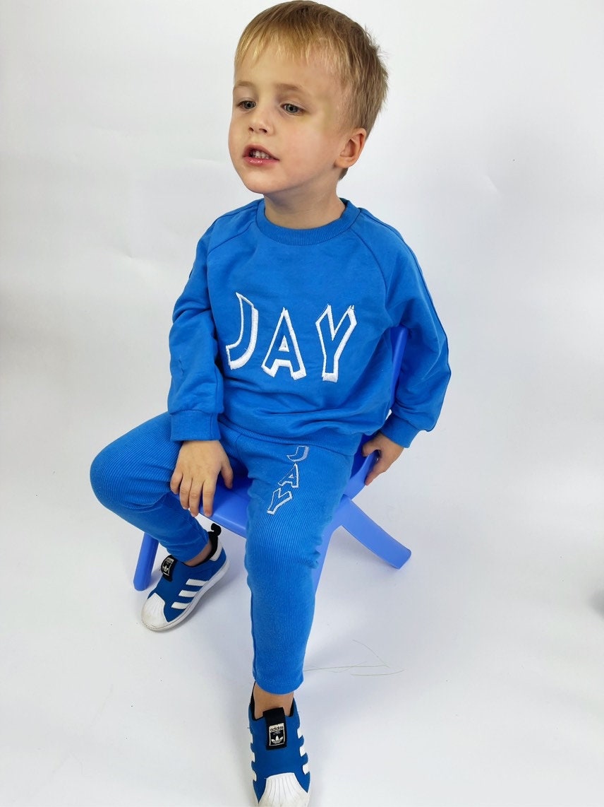 Organic Cotton Personalized Baby Sweater & Jogger Set