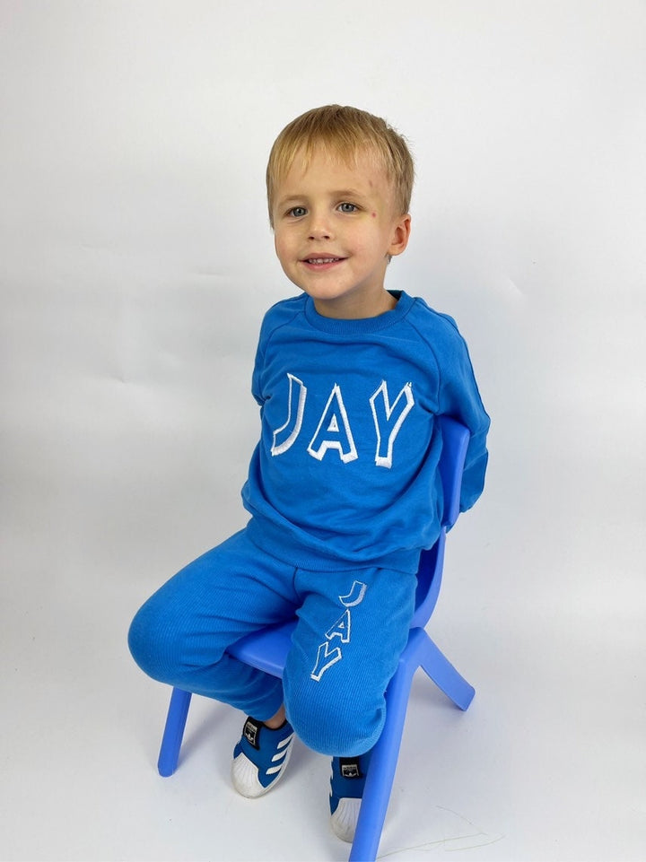 Organic Cotton Personalized Baby Sweater & Jogger Set