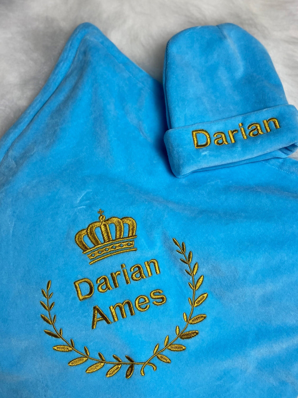 Personalized Baby Boy Gift Box – Coming Home Outfit Set