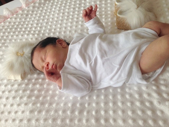 Personalized Pink Baby Blanket with Ruffles
