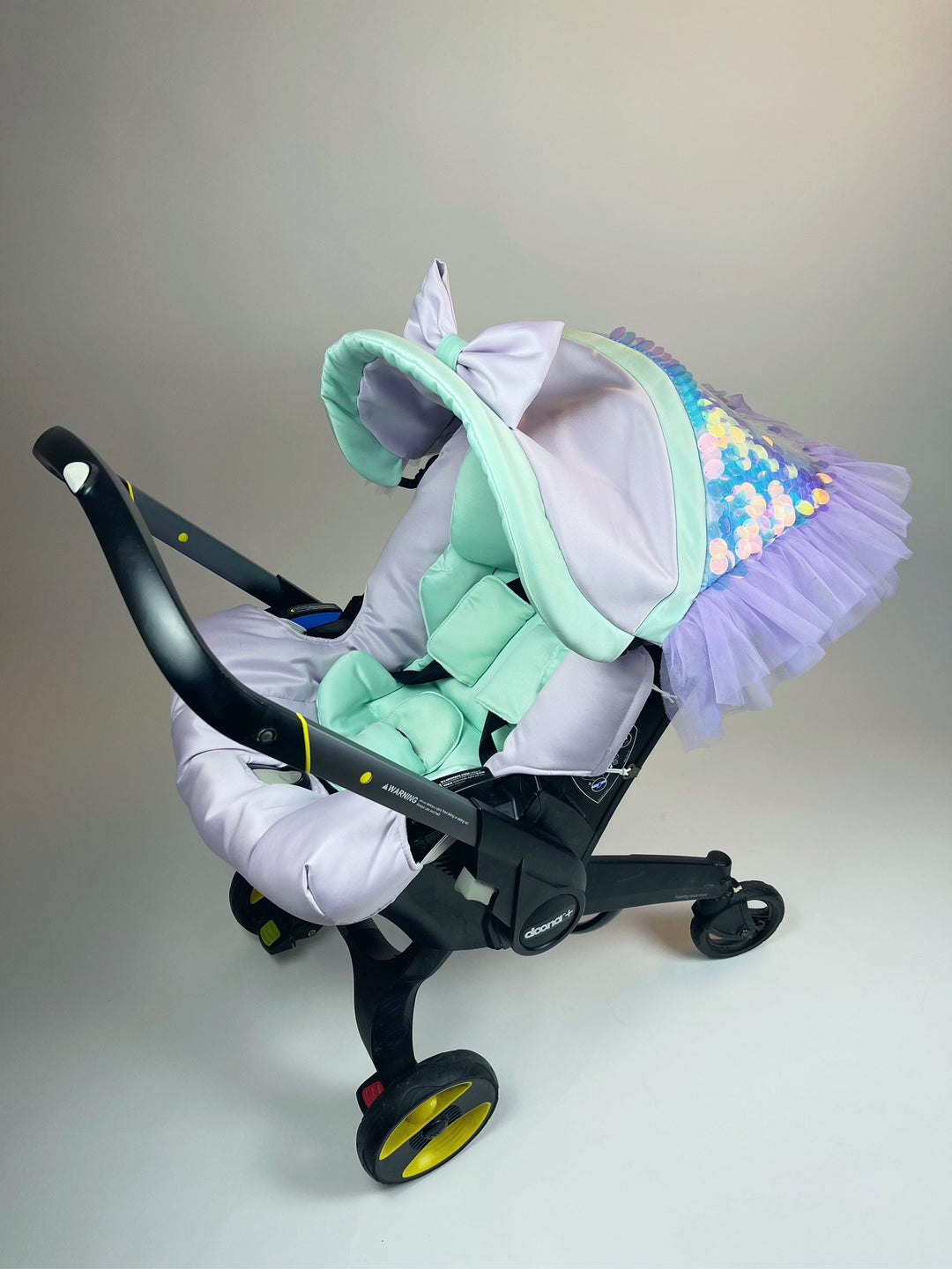 Unicorn & Mermaid Baby Car Seat Cover – Stylish Pram Accessory