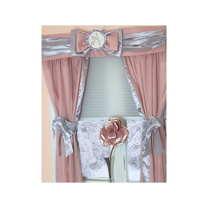 rideaux, rideaux pour chambre de bébé, rideau personnalisé, rideaux roses, rideaux bébé fille, décoration pour chambre de bébé