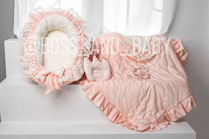 Chaise longue pour bébé Peach Dream : le nid douillet parfait pour votre nouveau-né