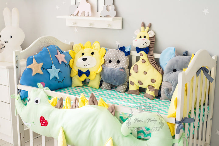 Parure de lit pour bébé garçon avec personnages de jouets Disney – Tour de lit, draps et couverture 