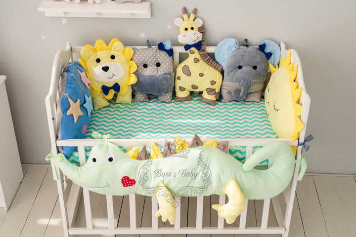 Parure de lit pour bébé garçon avec personnages de jouets Disney – Tour de lit, draps et couverture 