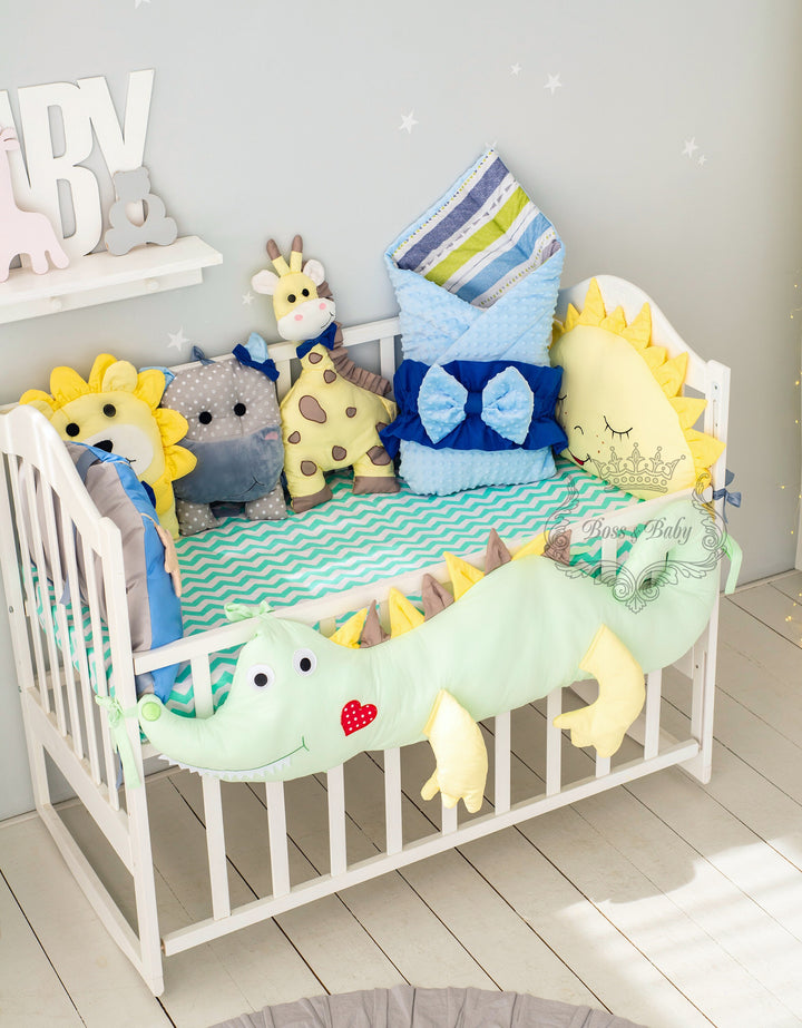 Parure de lit pour bébé garçon avec personnages de jouets Disney – Tour de lit, draps et couverture 