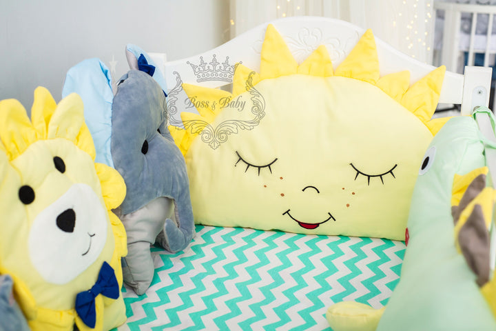 Parure de lit pour bébé garçon avec personnages de jouets Disney – Tour de lit, draps et couverture 