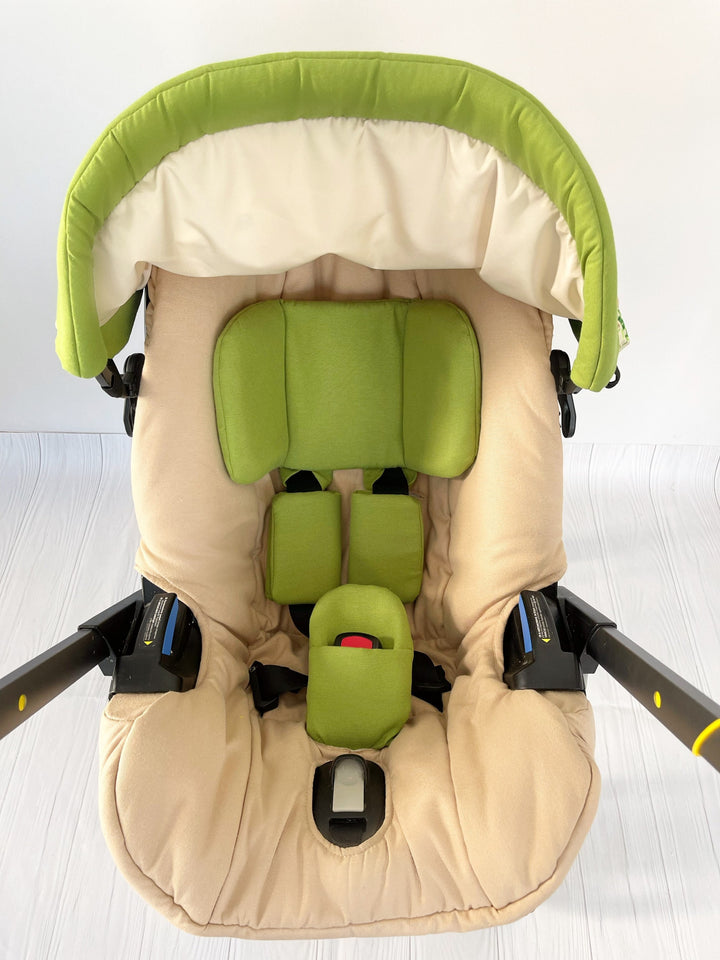 Personalized Safari Theme Car Seat Cover Set for Baby Boys with Diaper Bag