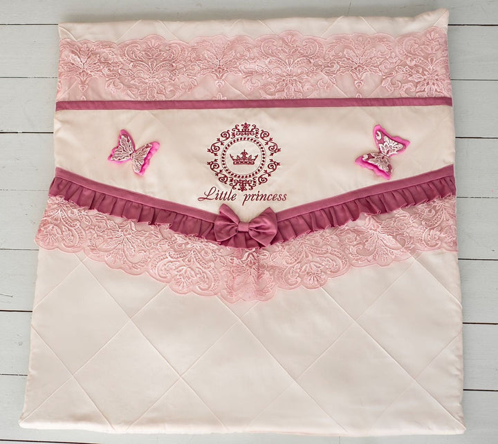 Couverture bébé personnalisée avec prénom ; couverture pour bébé brodée personnalisée, couverture pour bébé monogrammée avec papillons, cadeau de baby shower pour nouvelle maman