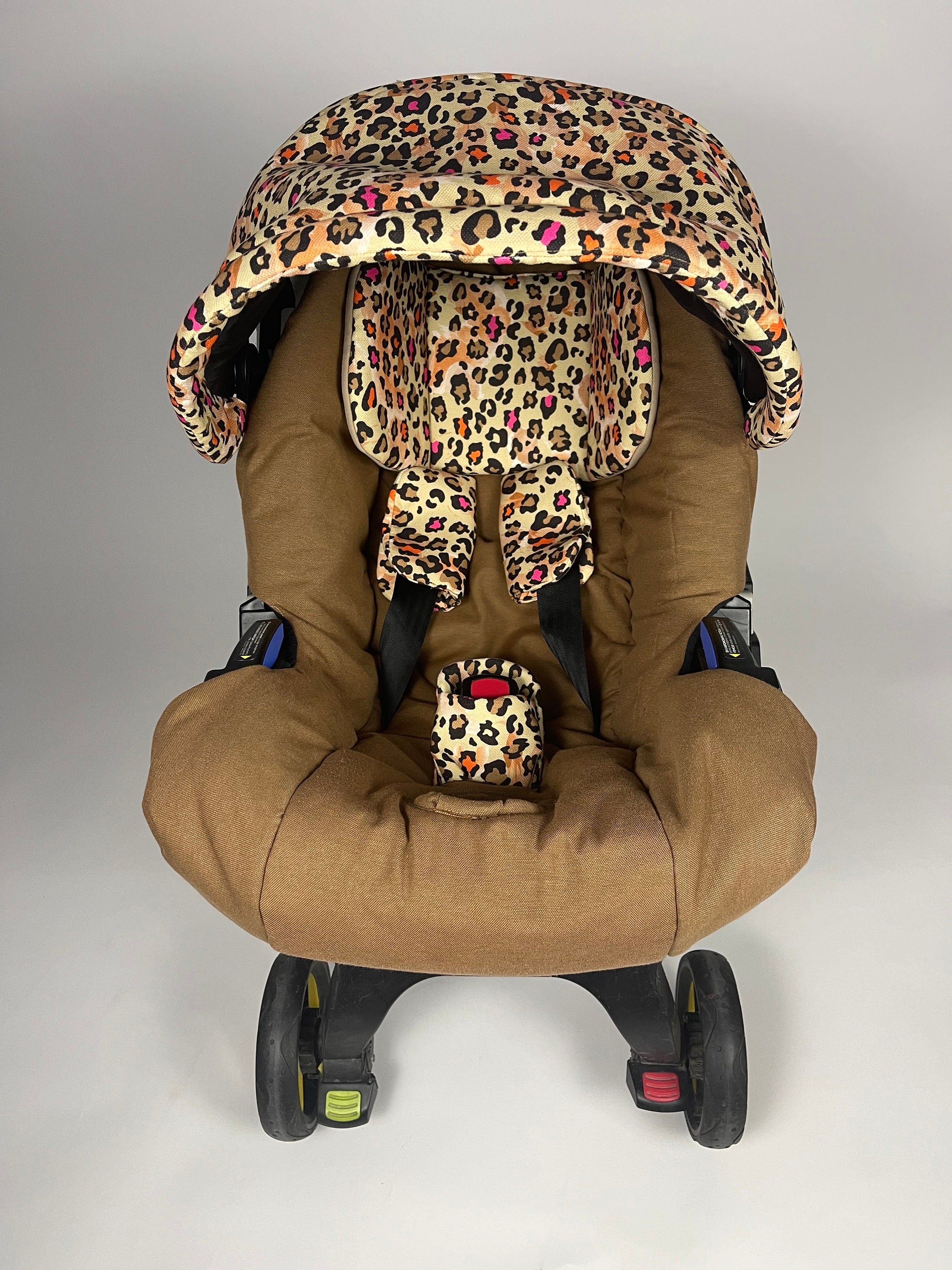 Leopard print baby car seat hotsell